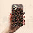Metallic Leopard Personalized Name iPhone Case